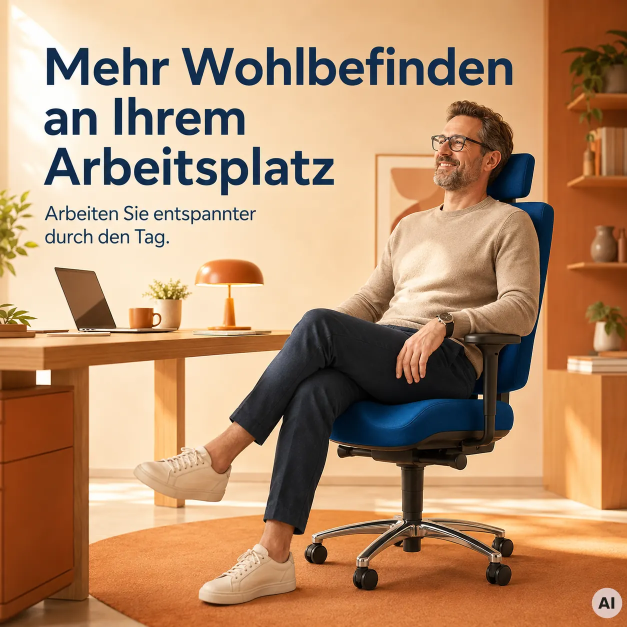 Cube - Bürostuhl gegen Knieschmerzen
