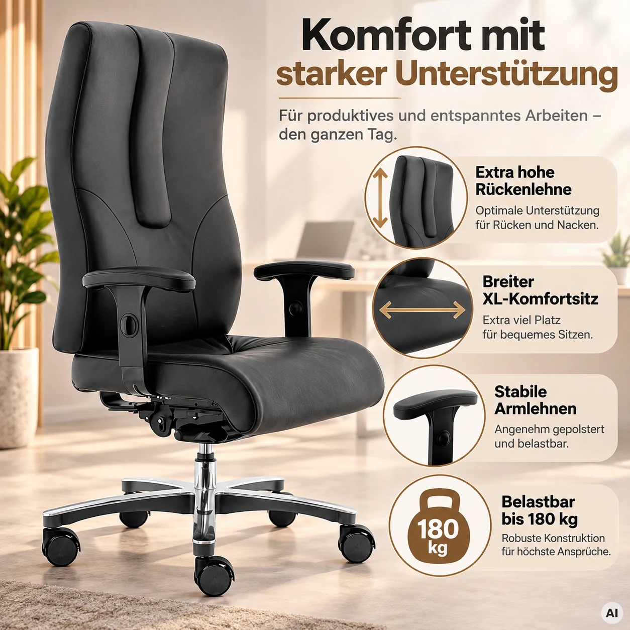 Hochlehner Jumbo24 XL - XL-Chefsessel