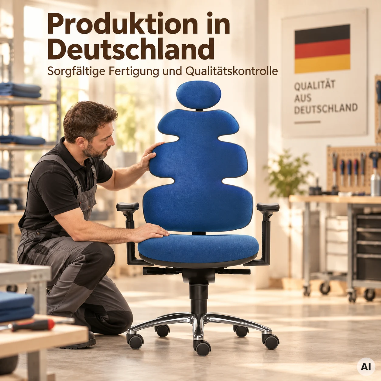 Sun L mit Kopfstütze - Home Office Bürostuhl