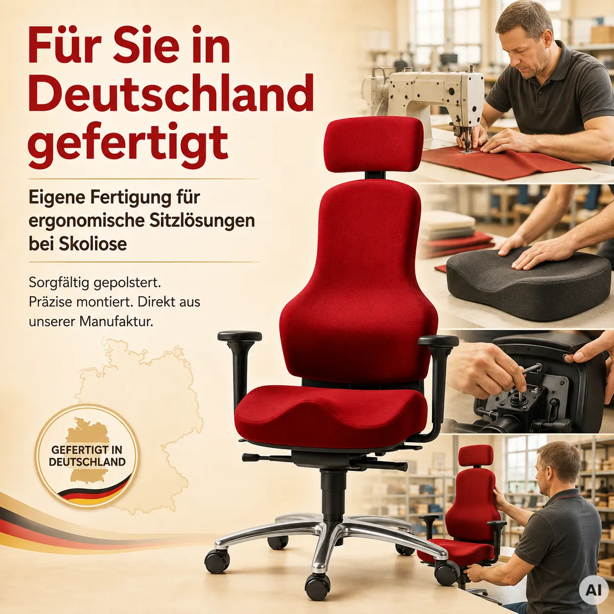 Ortholetic - Skoliose Bürostuhl